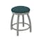 Holland Bar Stool Co 18" Swivel Vanity Stool, Nickel Finish, Graph Tidal Seat 80218AN022 - alternate 1
